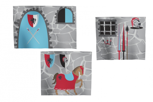 Flexa Ridder Bedtent / Speelgordijn voor ridderbed